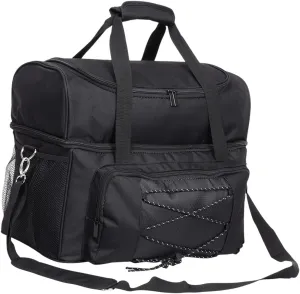 2 Ball Bowling Bag Bowling Tote Storage Handbag with Ball Holder Pad for Outdoor Activities