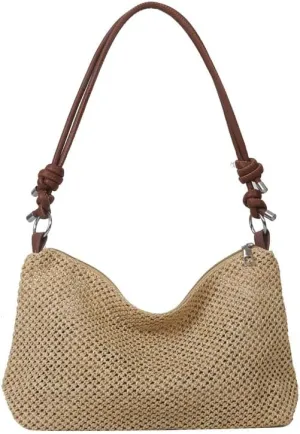 2025 new Straw Clutch Bag Cute Summer Beach Bags For Women Rattan Purses Straw Handbags Small Bucket Bag Travel Crossbody