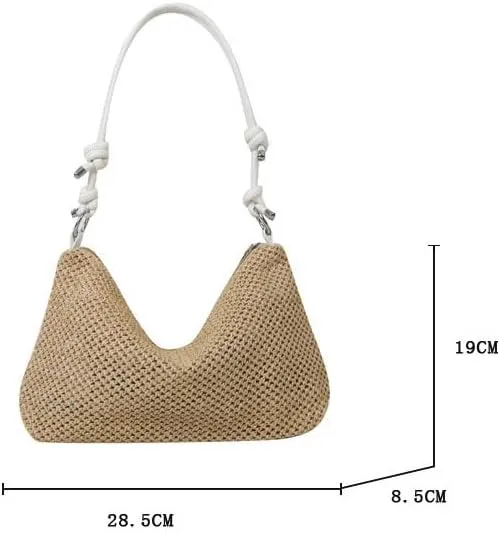 2025 new Straw Clutch Bag Cute Summer Beach Bags For Women Rattan Purses Straw Handbags Small Bucket Bag Travel Crossbody