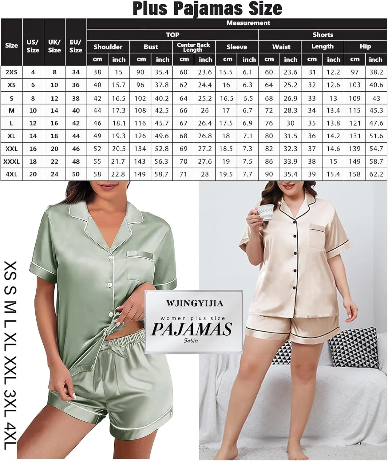 3Pcs Silk Pajamas XS-4XL Womens Satin Pajama Short Floral Sleepwear Bride Soft Pj Lounge Sets Pjs Shorts Set