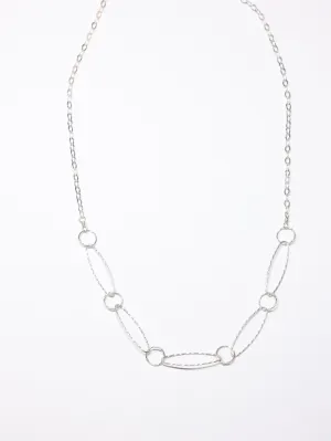 5 Links Necklace in Silver