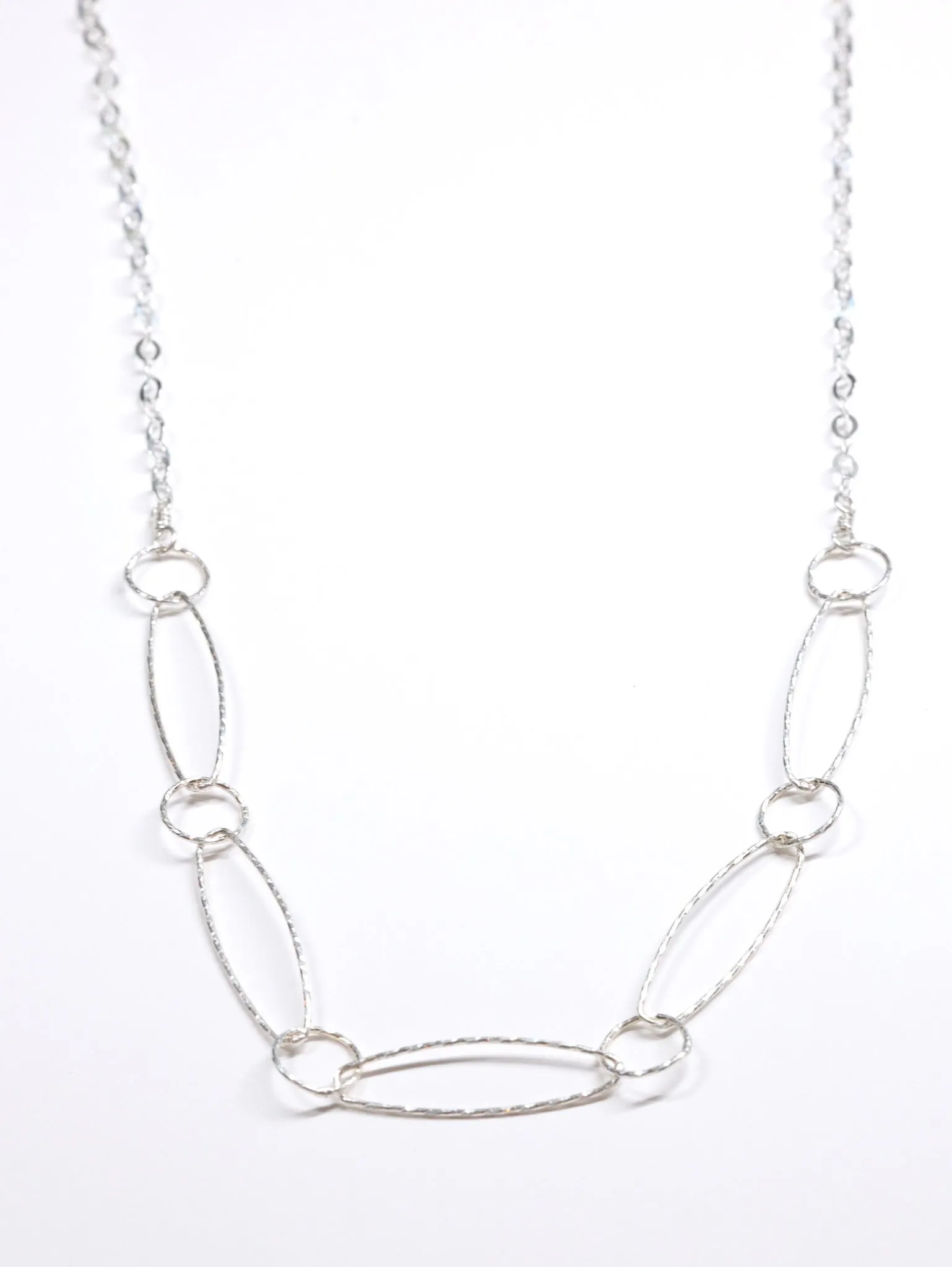 5 Links Necklace in Silver