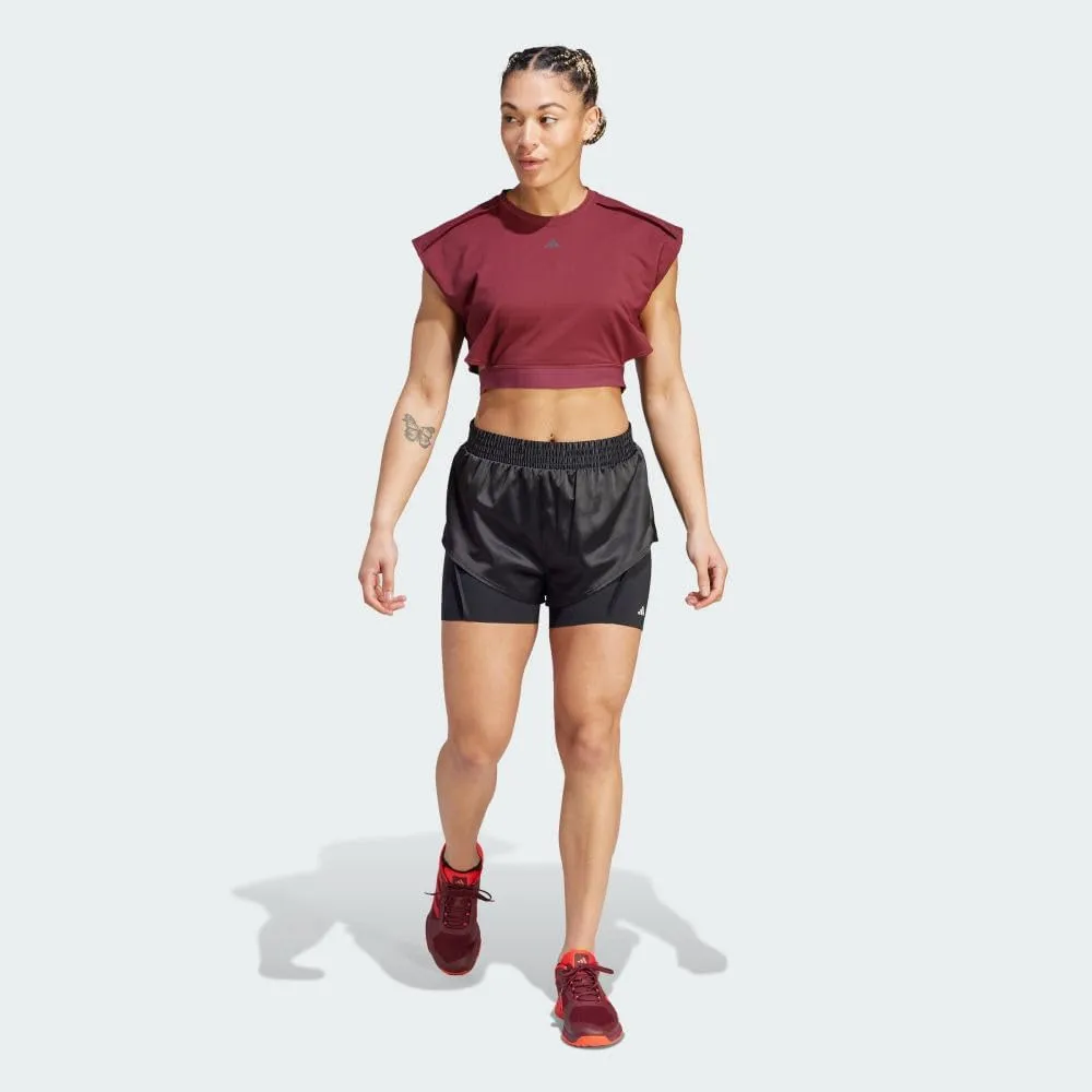 adidas Women's Power Aeroready Two-in-one Shorts