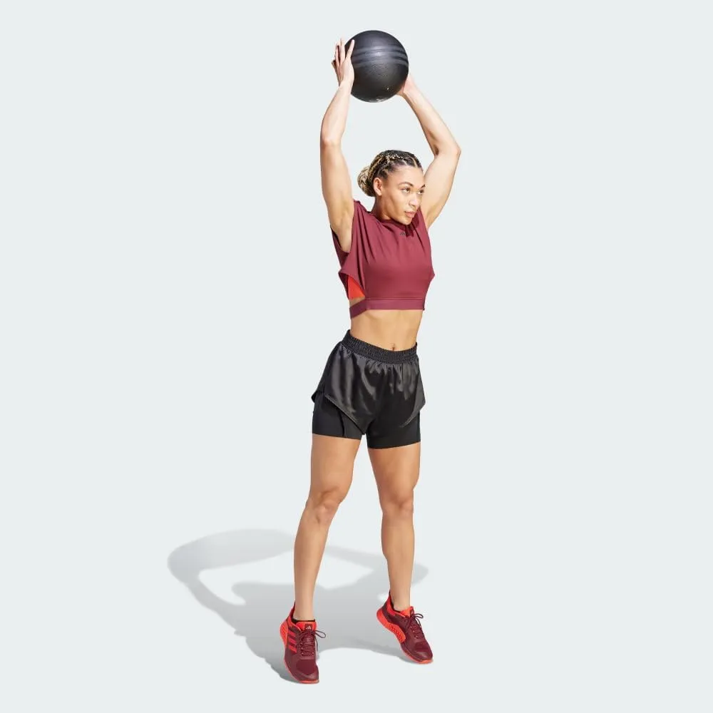 adidas Women's Power Aeroready Two-in-one Shorts