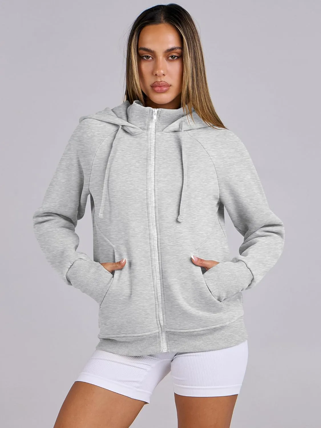 ANRABESS Womens Zip Up Hoodies Fleece Jackets Long Sleeve Sweatshirts Pockets Casual Fall Fashion Preppy Outfits Y2k Clothes