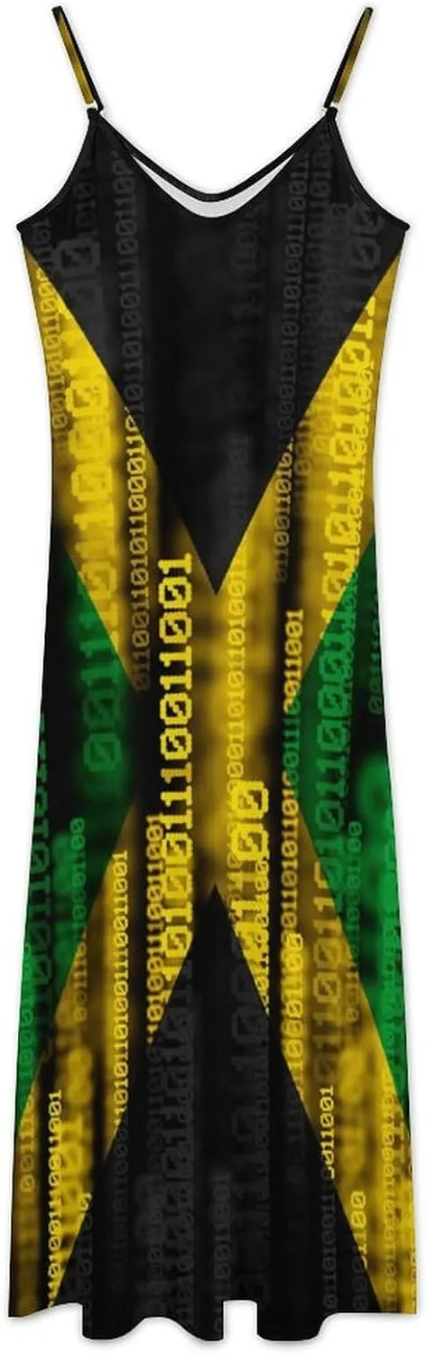 Aruba Flag Women's Dress Summer Party Camisole Long Dress