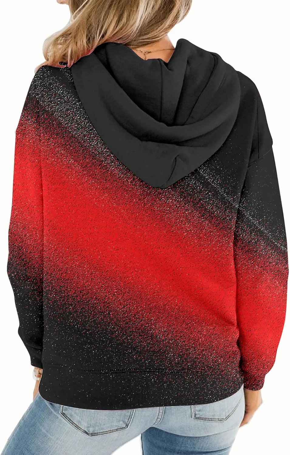 BeadChica Womens Casual Hoodies Crew Neck Long Sleeve Sweatshirts With Pocket Lightweight Pullover Tops