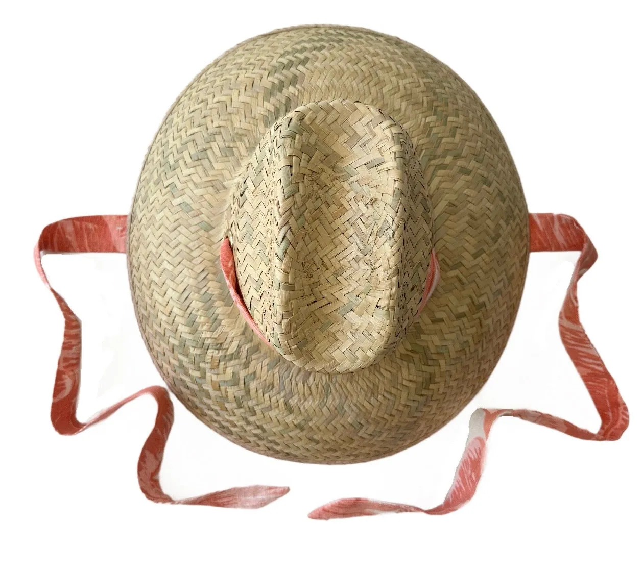 Begonia Sun Hat - Meg Braff Designs "Beverly Hills" Fabric Ribbon - Hibiscus Pink