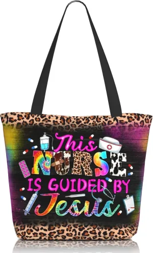 Bible Tote Bags for Women Christian Tote Bag Church Shoulder Bag Inspirational Bags With Zipper Christian Gift