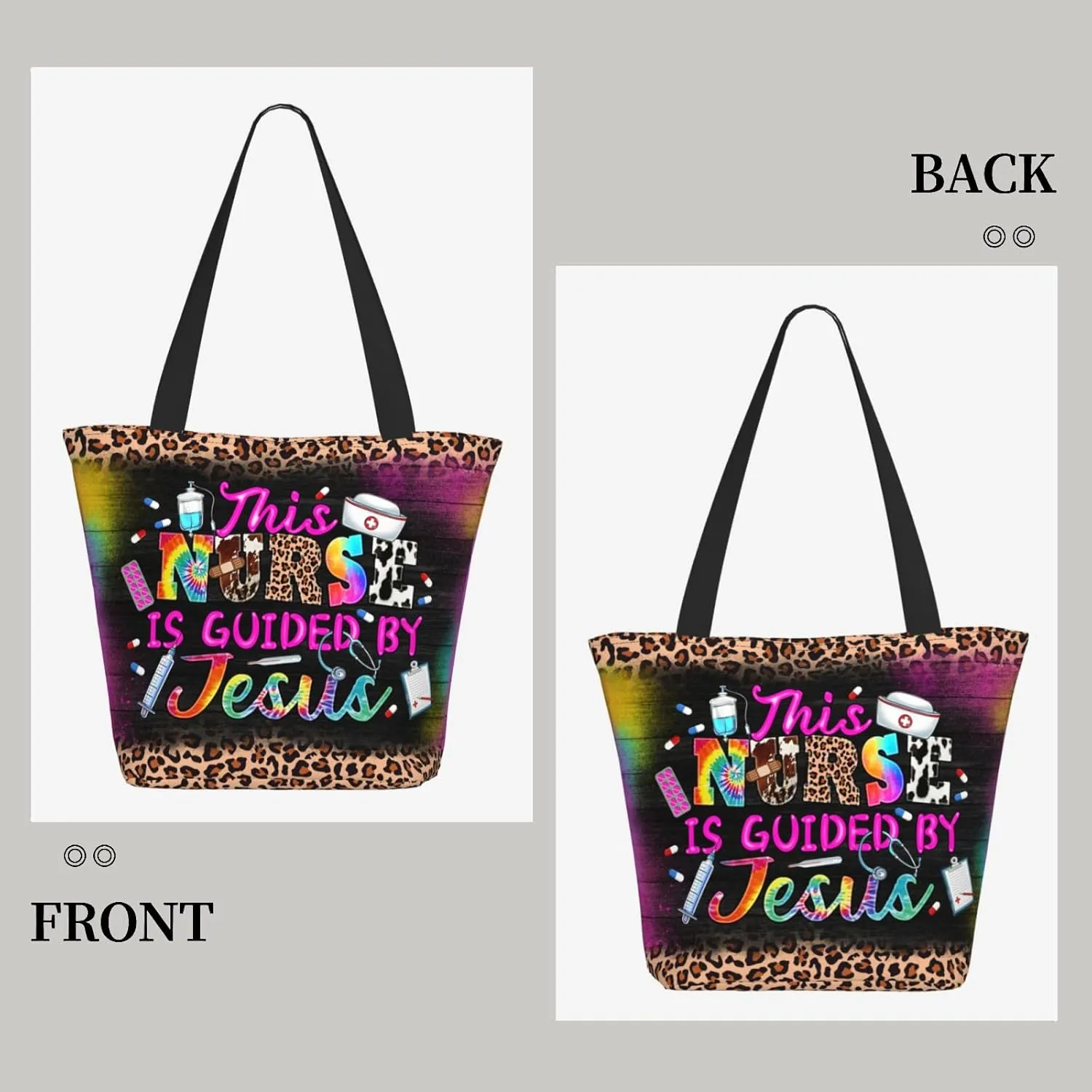 Bible Tote Bags for Women Christian Tote Bag Church Shoulder Bag Inspirational Bags With Zipper Christian Gift