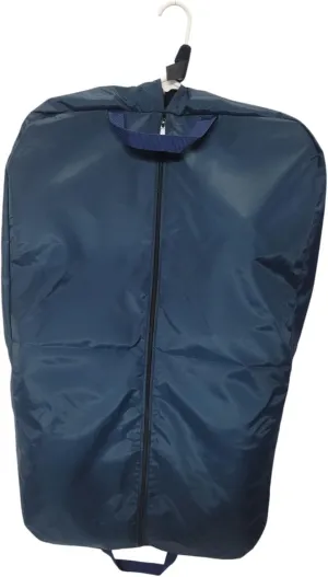 Carry On Travel Garment Bag Or Suit Bag, 36" Durable Nylon Made in USA Made in USA. (Navy)