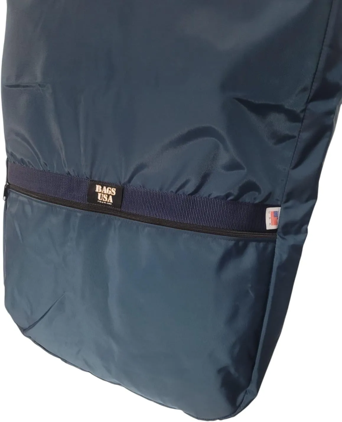 Carry On Travel Garment Bag Or Suit Bag, 36" Durable Nylon Made in USA Made in USA. (Navy)