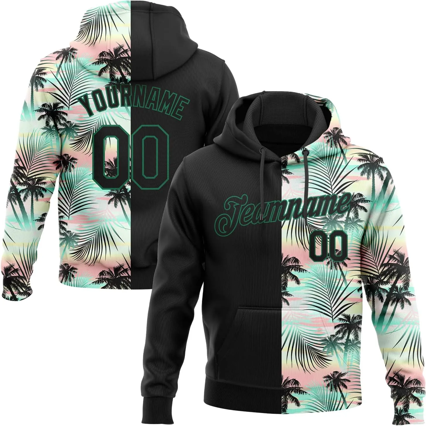 Custom Gradient Baseball Hoodies Personalized Stitched Name Number Design Your Own Team Pullover Sweatshirts