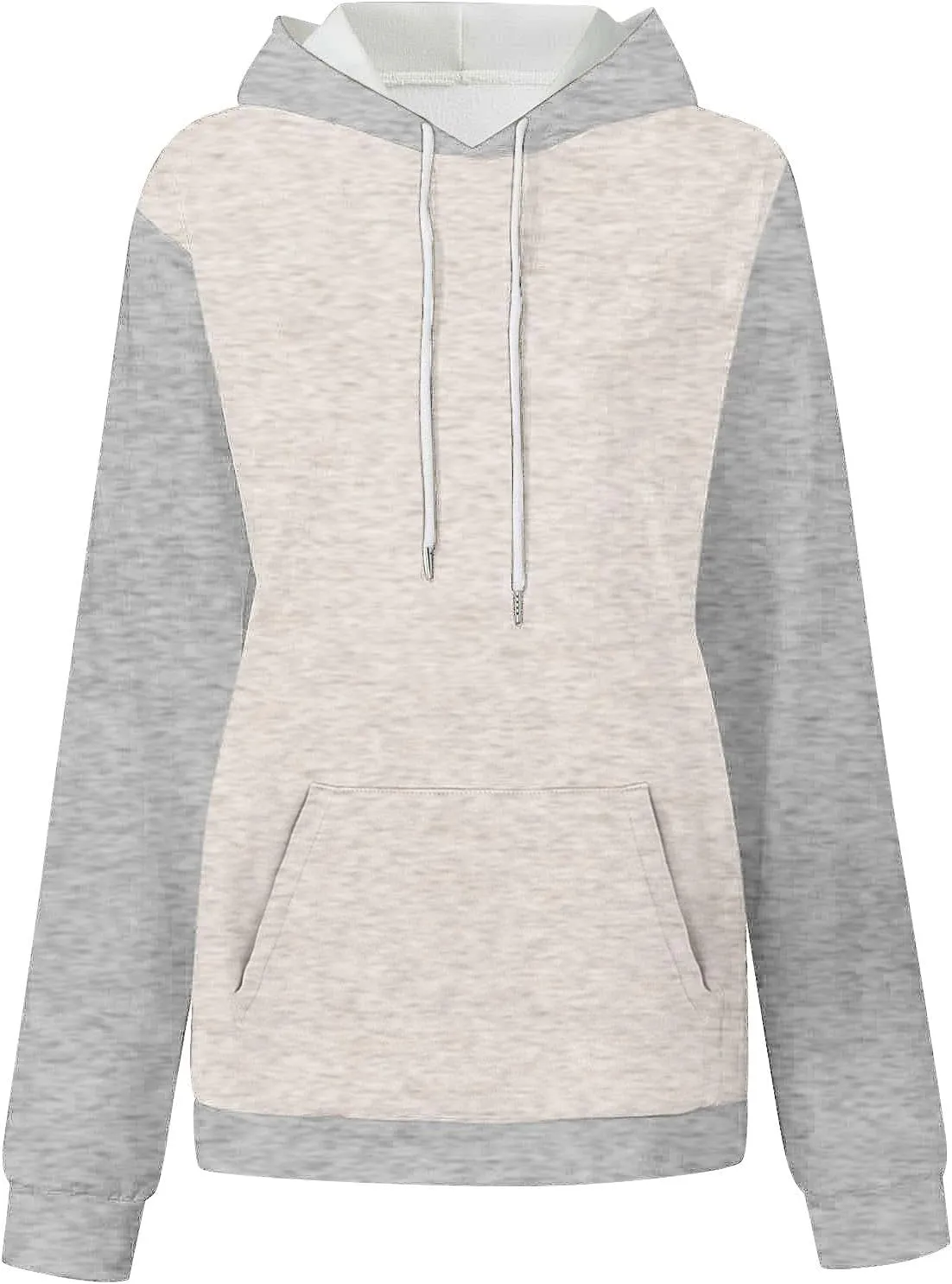 Dademeo Women's Oversized Sweatshirt Casual Long Sleeve Color Block Hooded Pullover Tops Loose Fit Sports Hoodies with Pocket