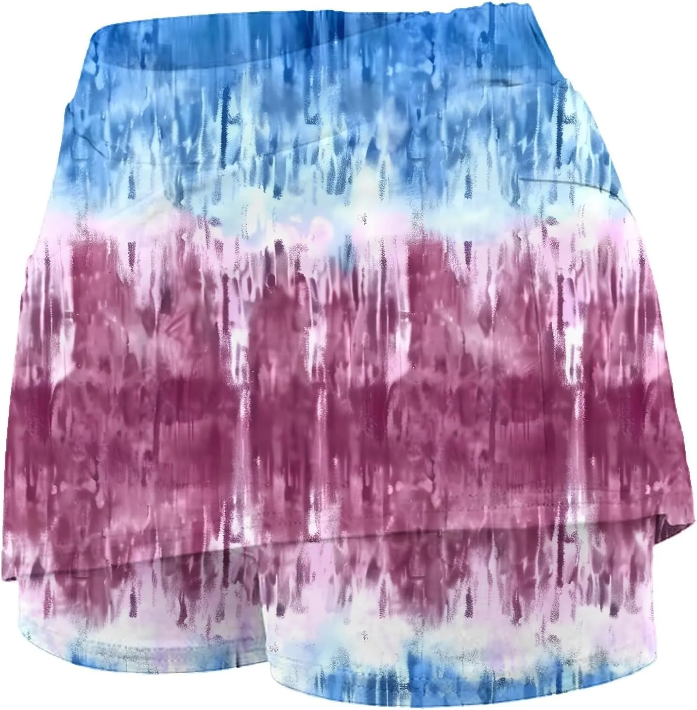 DDAPJ pyju Women Tennis Skirts High Waisted Active Performance Golf Skort Trendy Printed Skirt with Shorts Workout Outfits