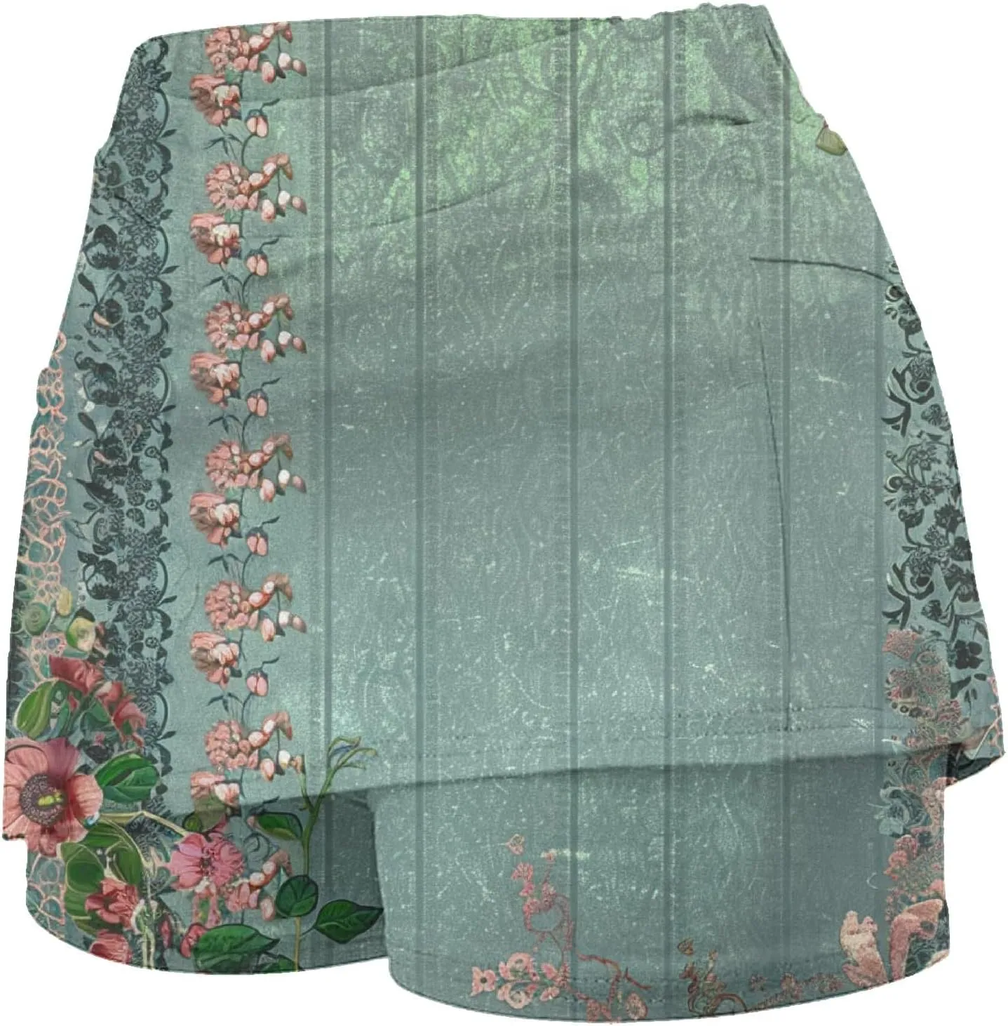 DDAPJ pyju Women Tennis Skirts High Waisted Active Performance Golf Skort Trendy Printed Skirt with Shorts Workout Outfits