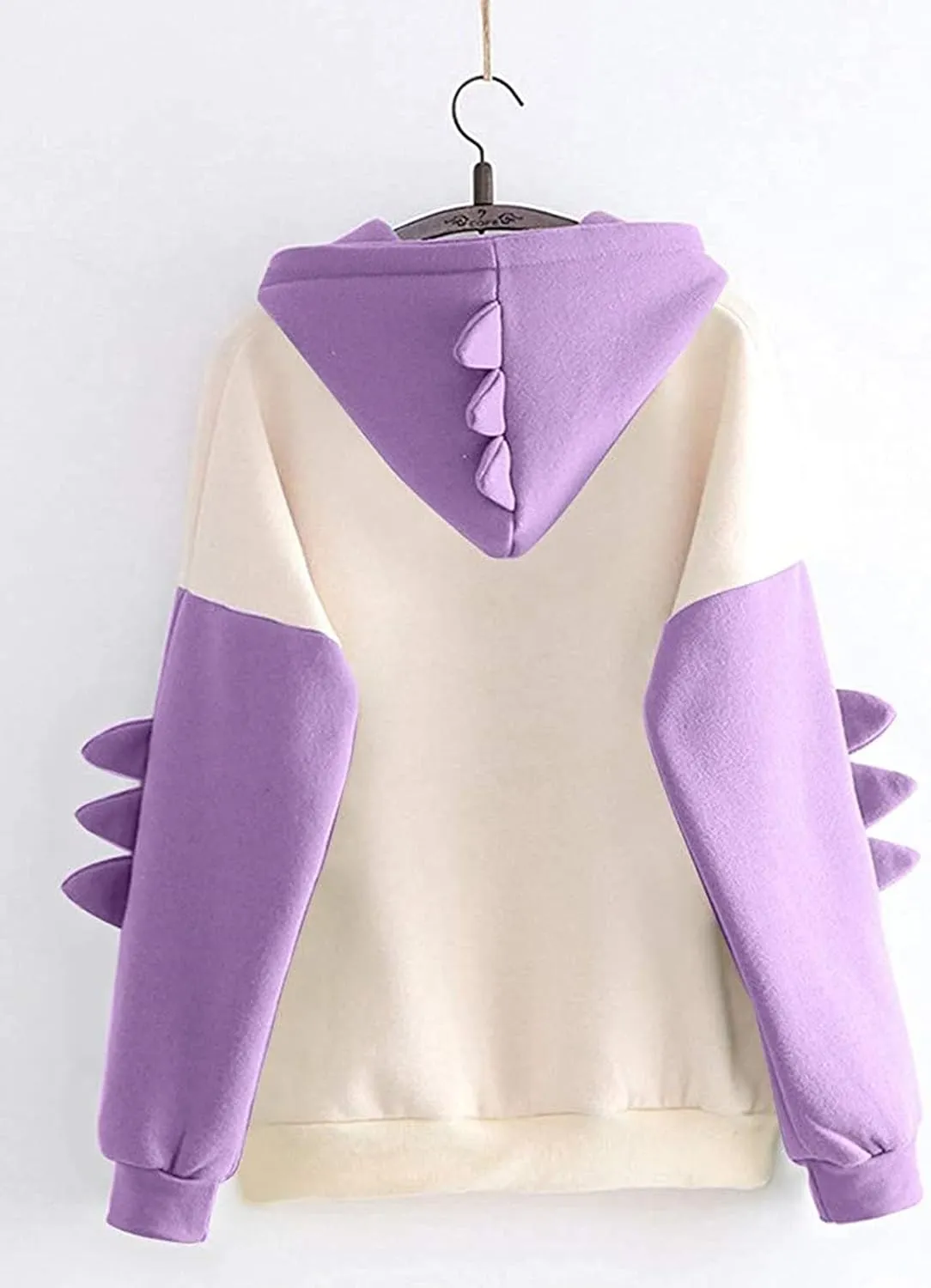 Dinosaur Hoodie Kawaii Pullover Cute Hooded Sweatshirt For womens