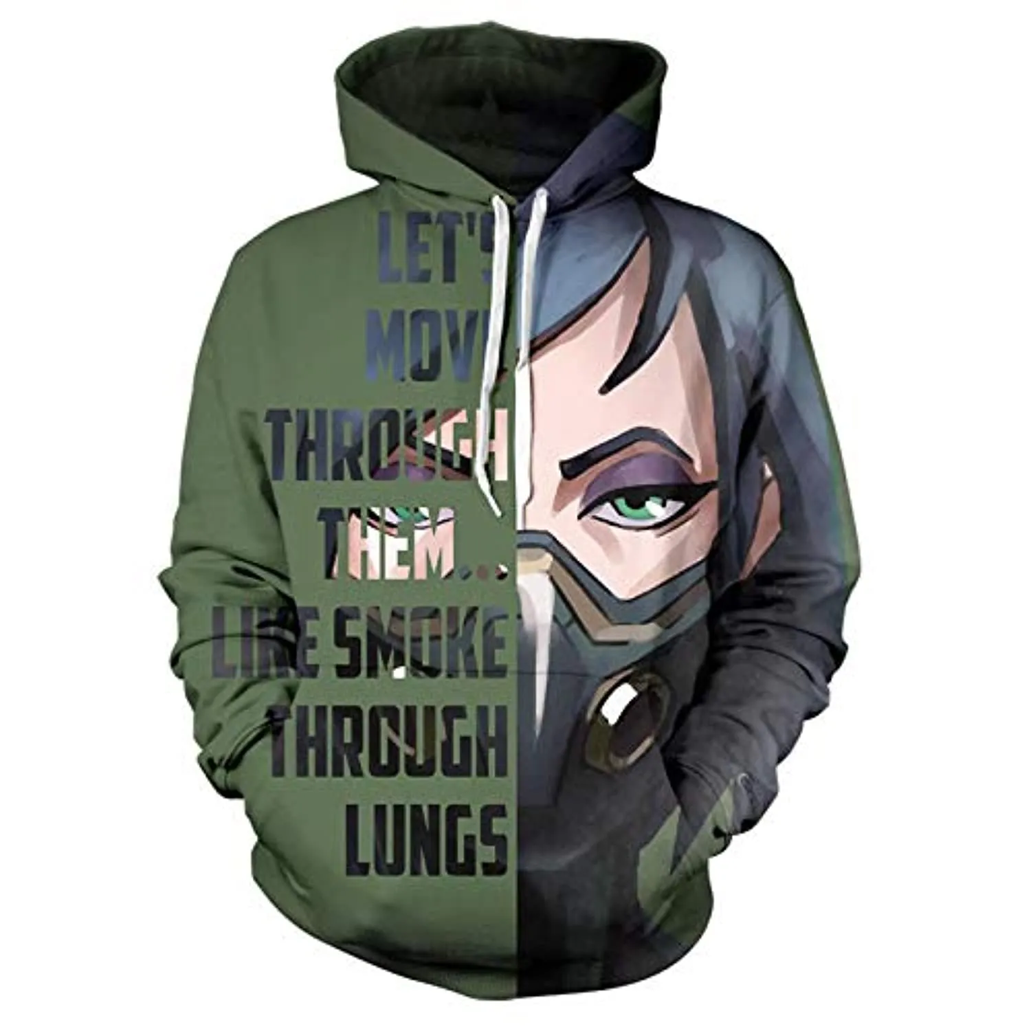 Game Valorant Hoodies - Viper 3D Unisex Hooded Pullover Sweatshirt
