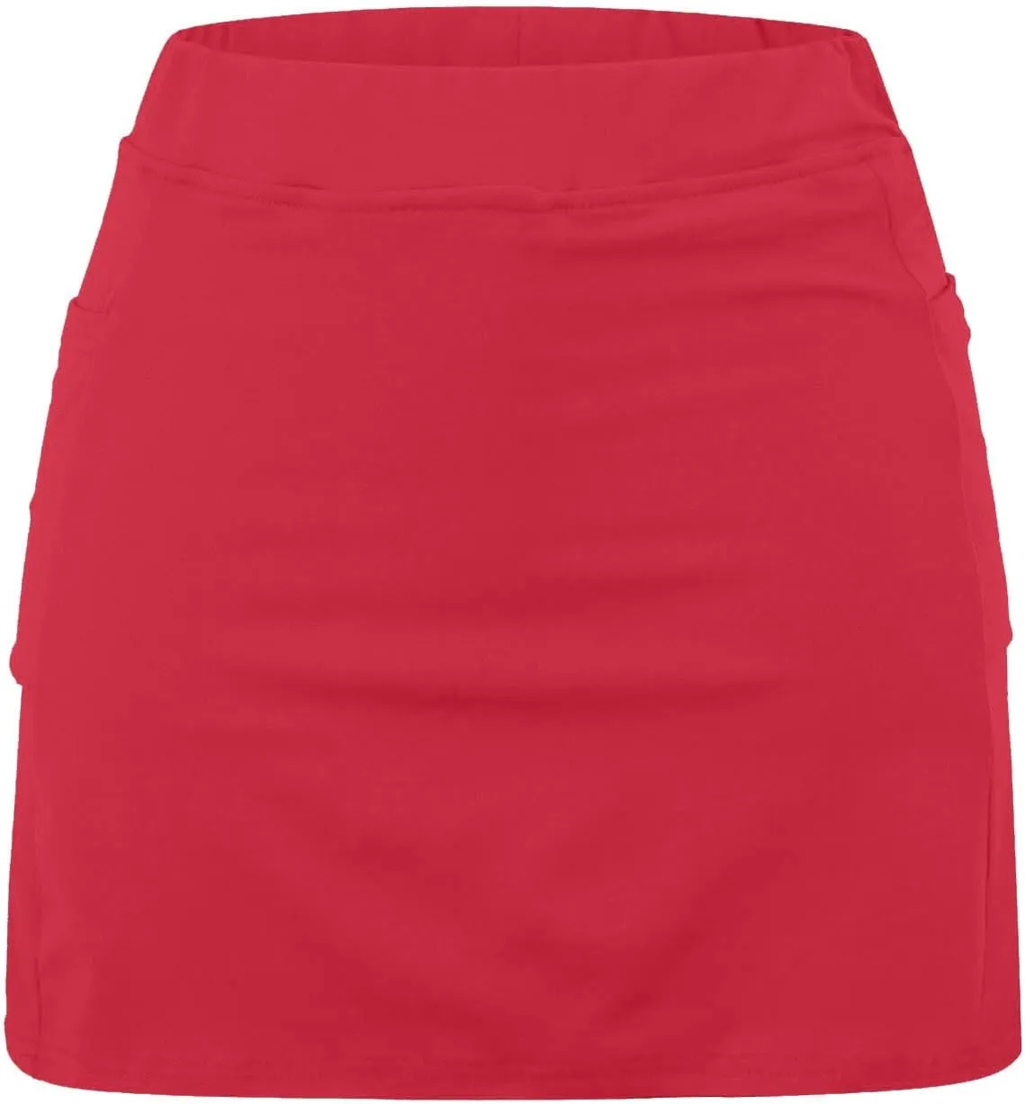 Golf Skirts for Women 18 inch Short Black Short Skirt for Women with Slit Volleyball Spandex Shorts Women high Waisted