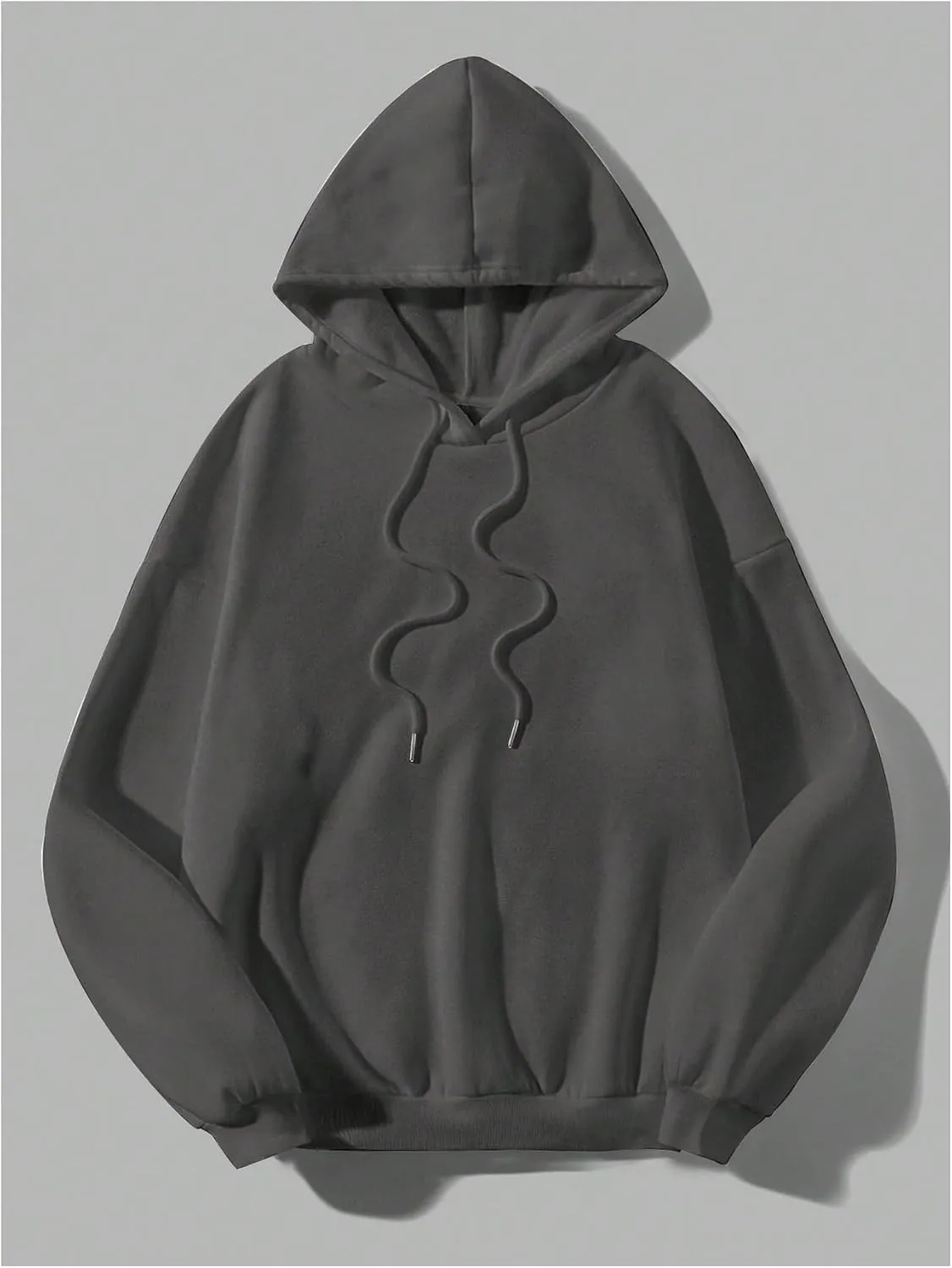 GORGLITTER Women's Plus Size Oversized Graphic Hoodies Drawstring Long Sleeve Loose Hooded Sweatshirts