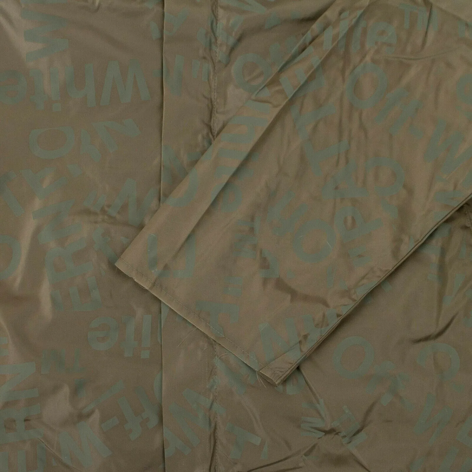Green All Over Logo Print Jacket