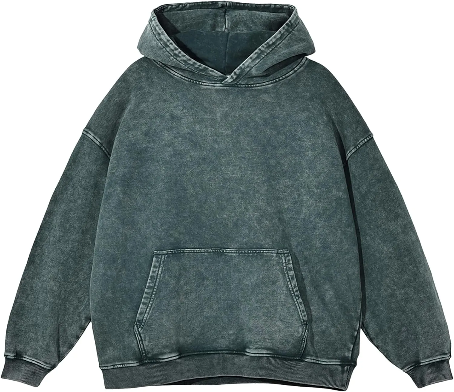 Hixiaohe Womens Oversized Hoodie Long Sleeve Sweatshirt Vintage Heavyweight Hoodies for Women Acid Wash Fall Pullover Top