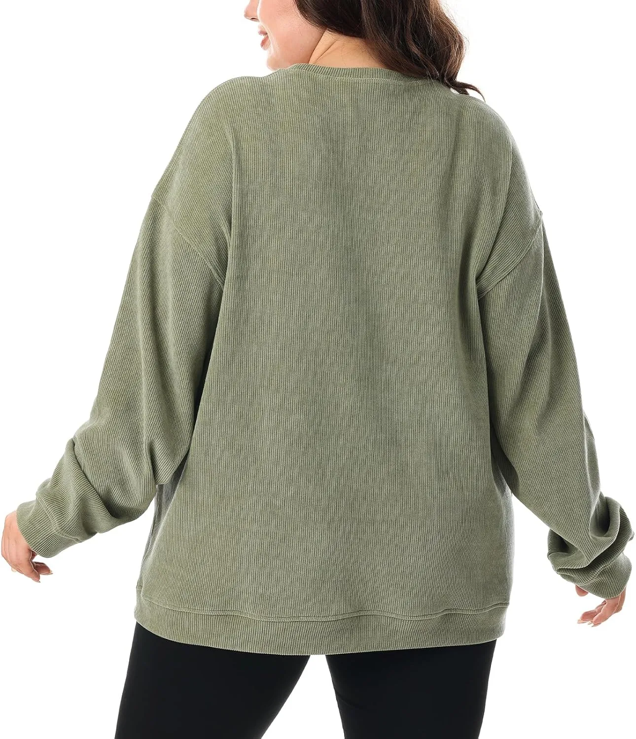 HOdo Women's Plus Size Sweatshirts Oversized Pullover Long Sleeve Tops Crew Neck Sweat Shirt Casual Loose Fitting 1X-5X