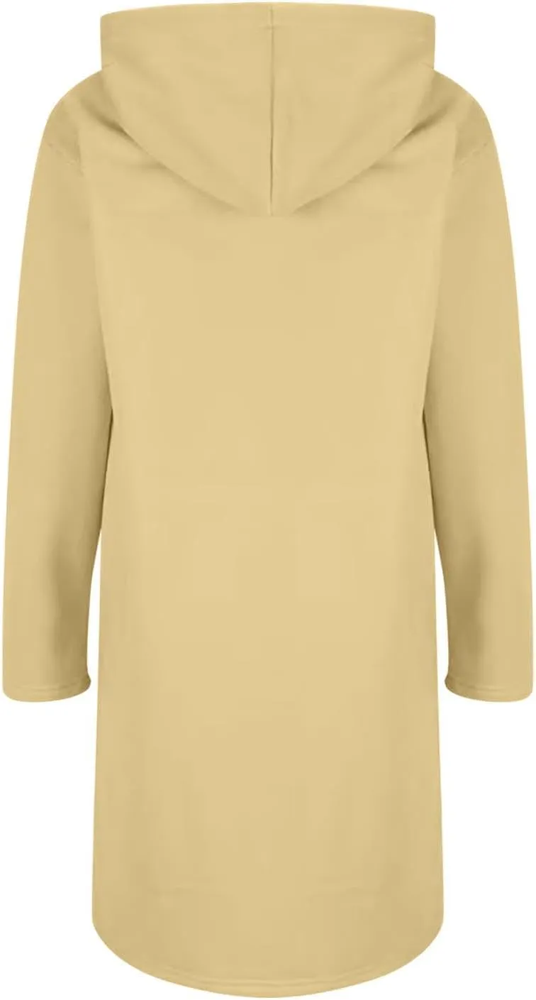 Hoodies for Women Fall Fashion Sweatshirts Casual Lightweight Long Zipper Oversized Full Zip Up Jacket with Pockets