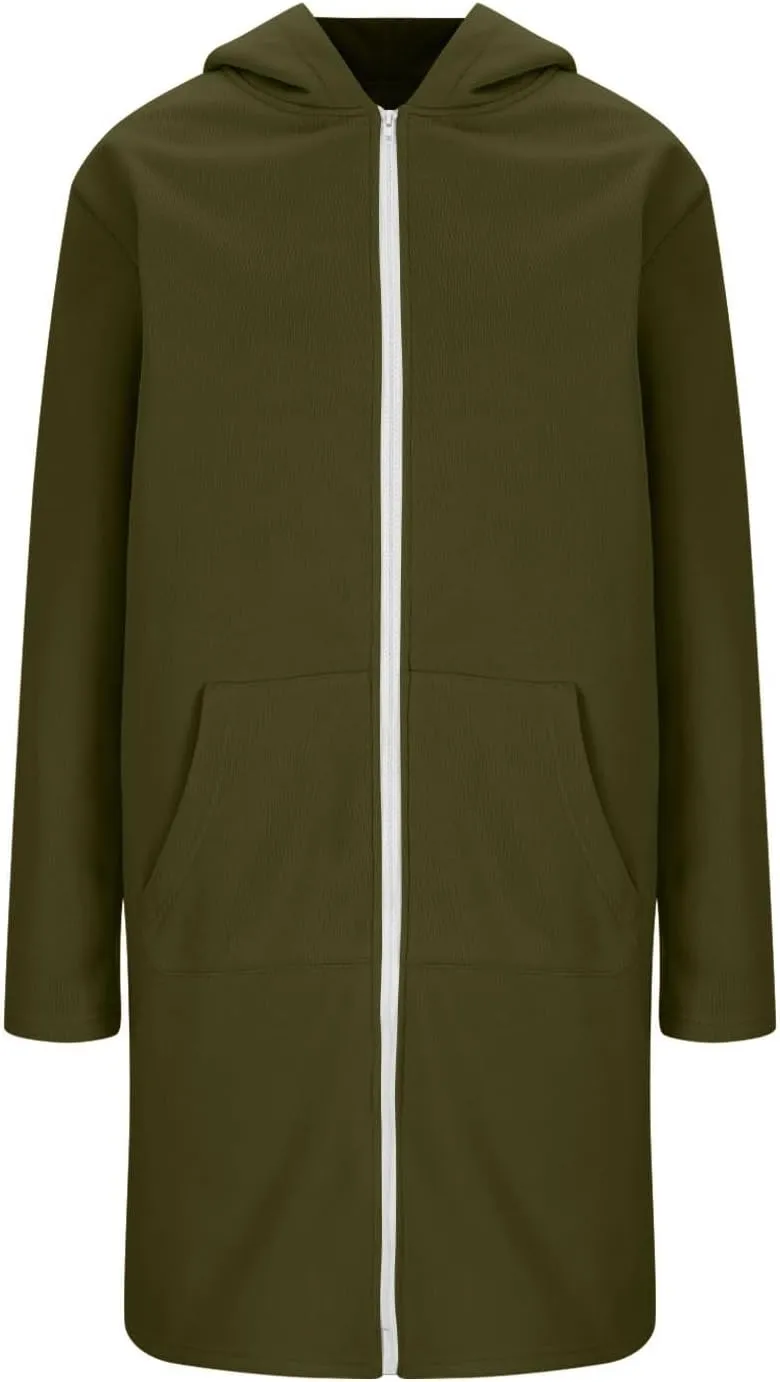 Hoodies for Women Fall Fashion Sweatshirts Casual Lightweight Long Zipper Oversized Full Zip Up Jacket with Pockets