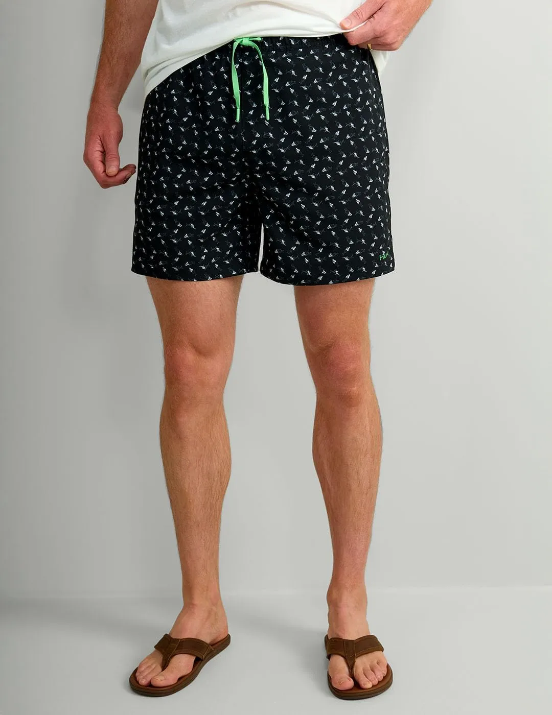 HUK Men's Pursuit Volley Pattern, Quick-Dry Shorts