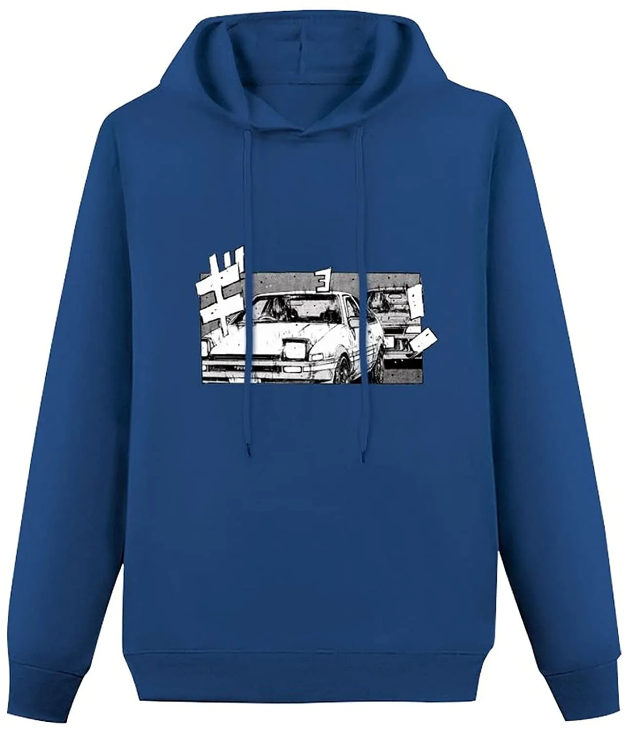 Initial D Hoodie Fujiwara Tofu Casual Anime Pullover Sweatshirt for Men