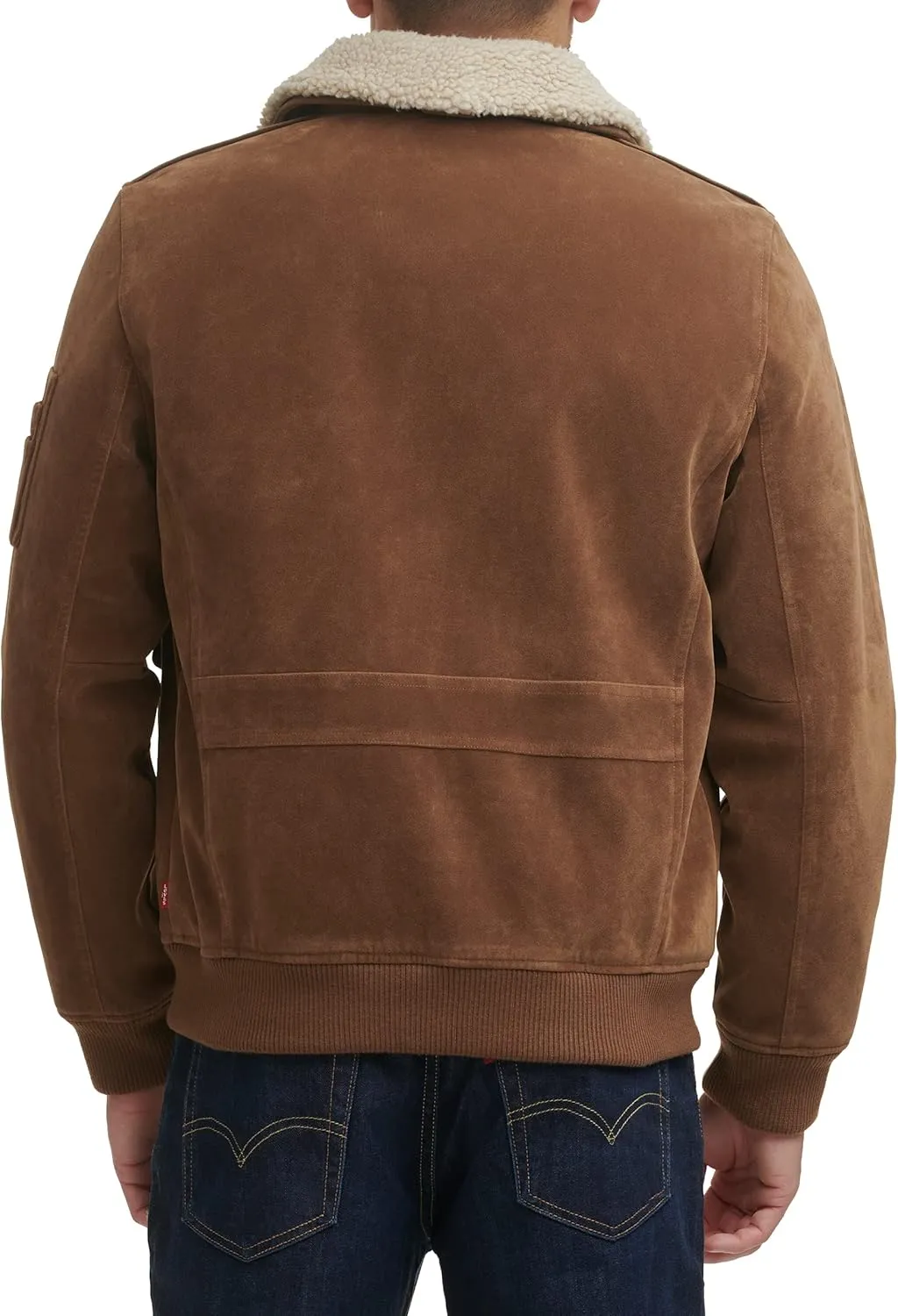 Levi's Men's Faux Suede Aviator Bomber Jacket