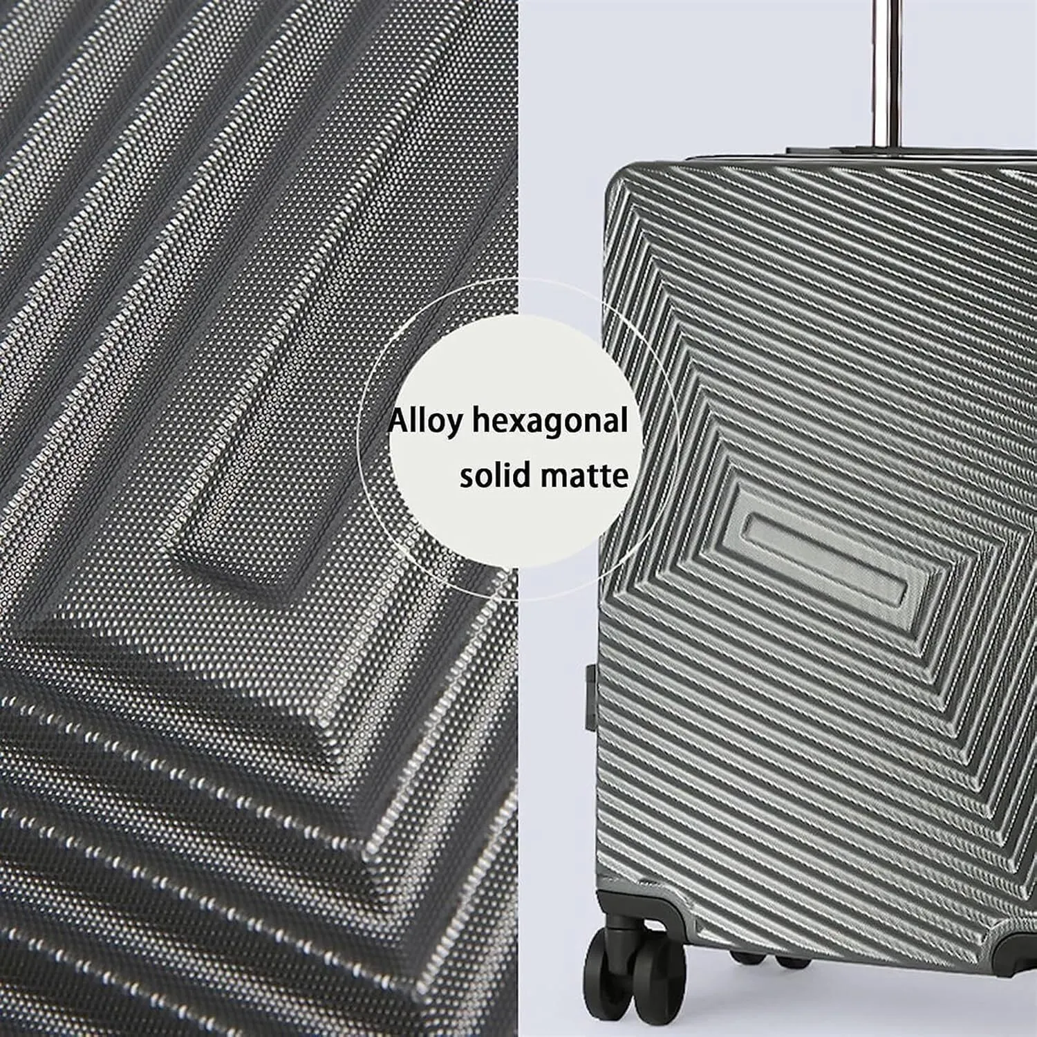 Luggage Portable Suitcases Aluminum Frame Luggage With Spinner Wheels Carry On Luggage Trolley Suitcase (Color : E, Size : 20 in)