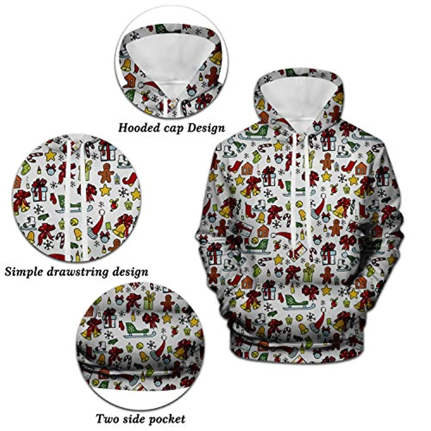 Mass Effect Hoodie - 3D Print Long Sleeve Hooded Jumper