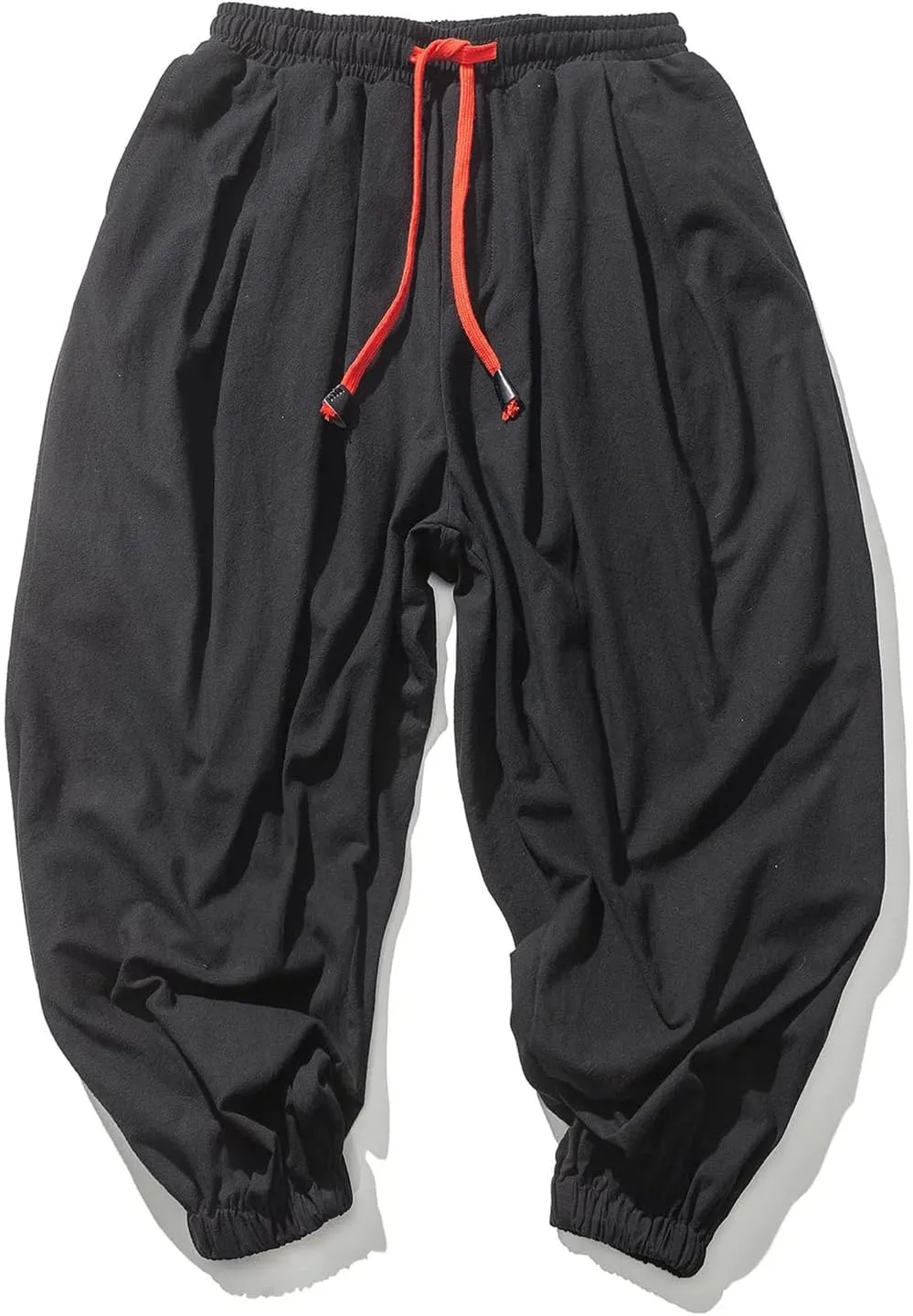Men Loose Harem Pants Spring Autumn Cotton Linen Sweatpants Casual Trousers