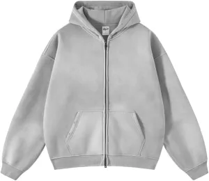 Men Oversized Hoodies Vintage Cotton Casual Hooded Sweatshirt with Pocket Teens Pullover Unisex