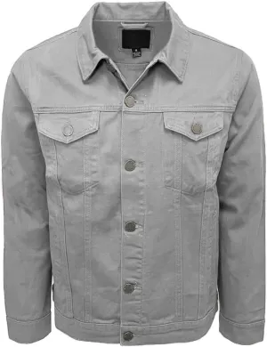 Men's Distressed Denim Jacket Ripped Jean Jacket