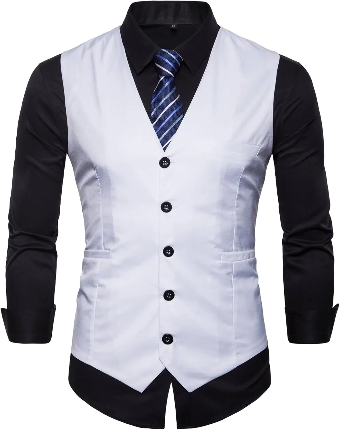 Mens Formal Business Vest for Suit or Tuxedo