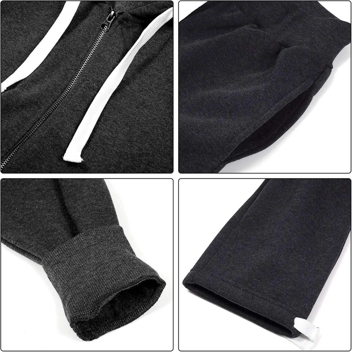 Men's Tracksuits Sweatsuits 2 Piece Casual Sweat Jogging Suit Set Athletic Full Zip Hoodies and Sweatpant Outfits