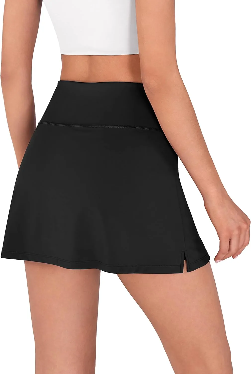 ODODOS Women's Athletic Tennis Skorts with Pockets Built-in Shorts Golf Active Skirts for Sports Running Gym Training