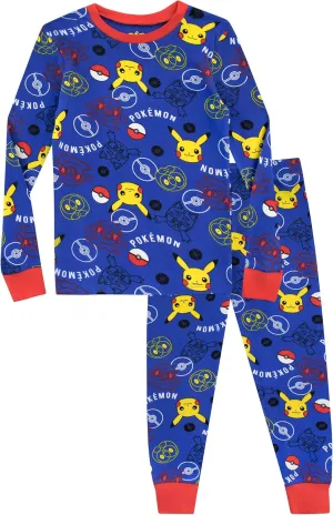 Pokemon Pajamas for Boys | Soft Cotton Pikachu Pajama | Officially licensed Kids Pokmon PJs