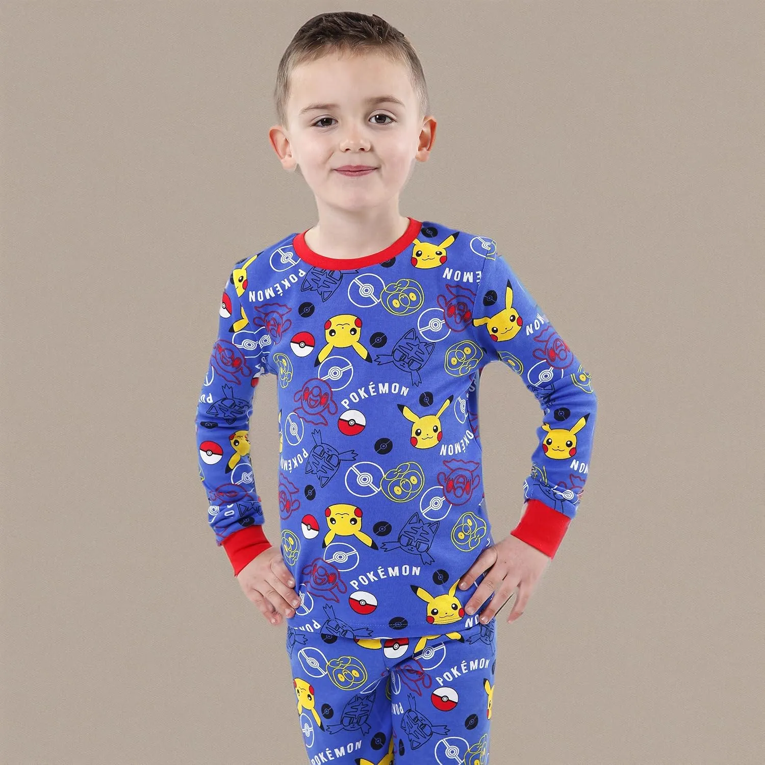 Pokemon Pajamas for Boys | Soft Cotton Pikachu Pajama | Officially licensed Kids Pokmon PJs