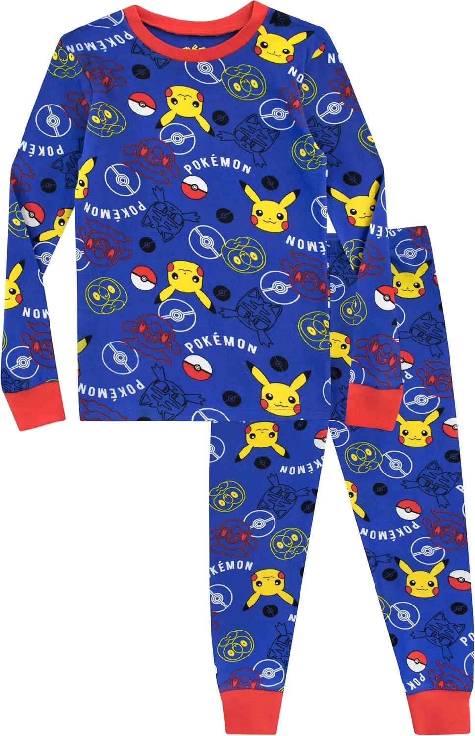 Pokemon Pajamas for Boys | Soft Cotton Pikachu Pajama | Officially licensed Kids Pokmon PJs