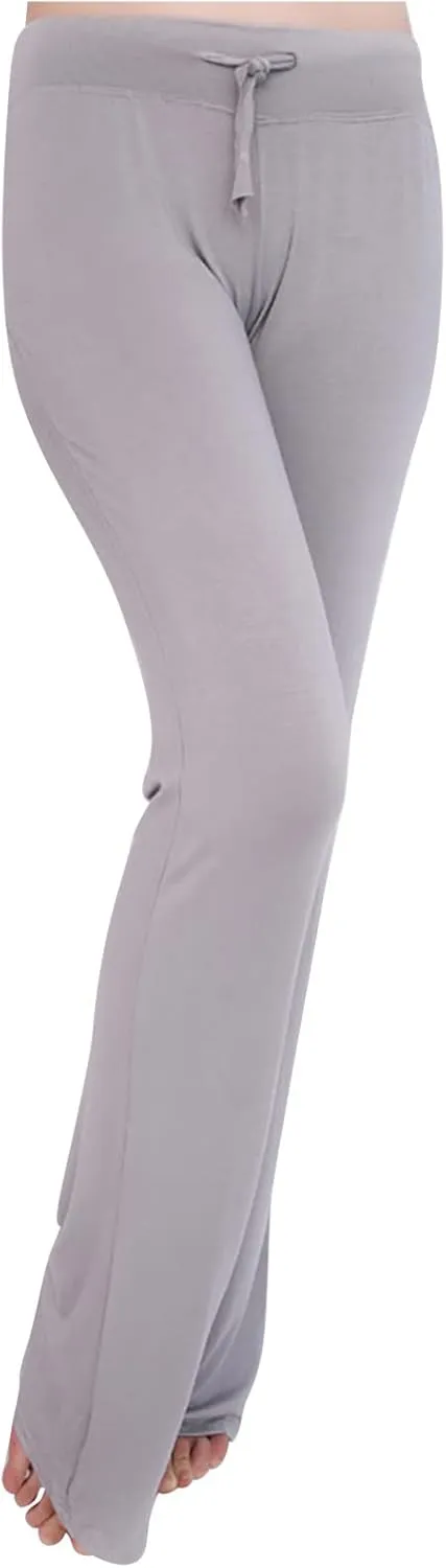Ruziyoog Flared Yoga Pants for Women High Waist Stretchy Loose Casual Trousers Wide Leg Lounge Joggers Sweatpants