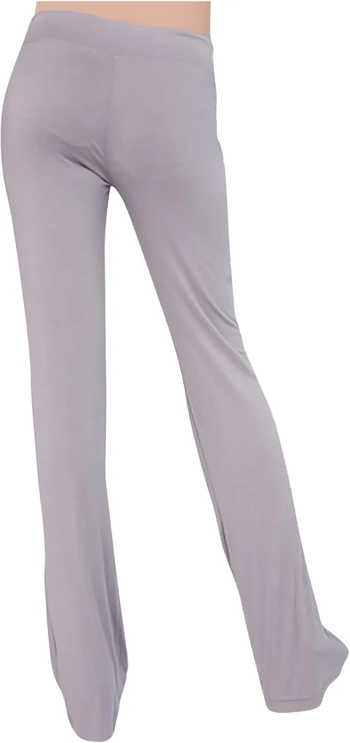 Ruziyoog Flared Yoga Pants for Women High Waist Stretchy Loose Casual Trousers Wide Leg Lounge Joggers Sweatpants