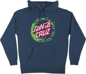 SANTA CRUZ Tidal Dot Front P/O Hooded Heavyweight Sweatshirt Slate Med Mens