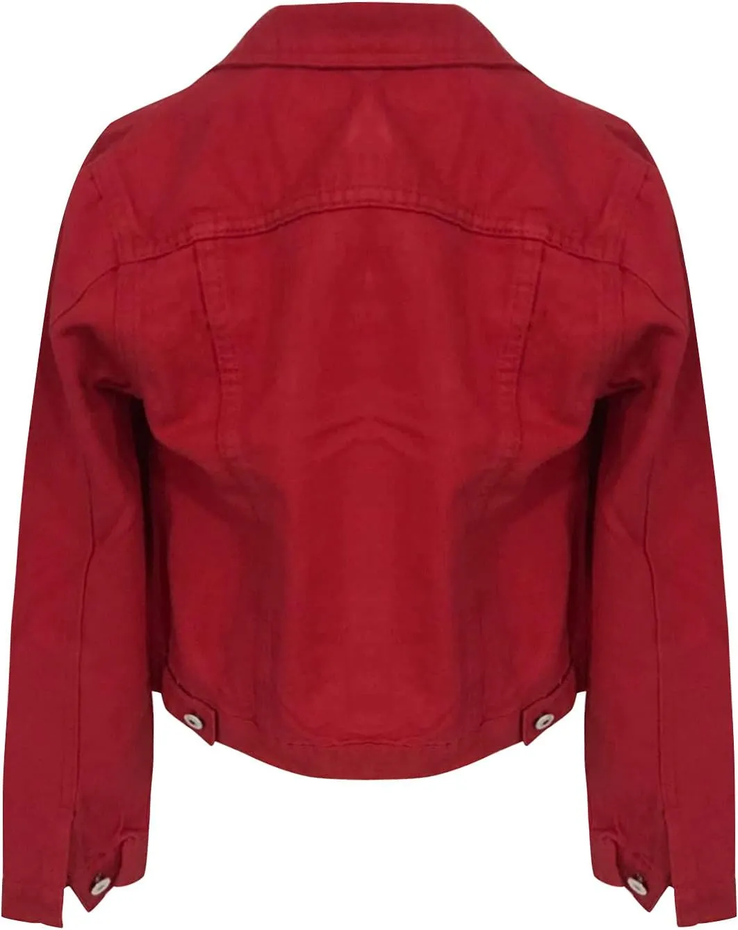 SERYU Jean Jacket for Women Ripped Puff Sleeve Frayed Slim Denim Crop Top Cropped Jean Jacket
