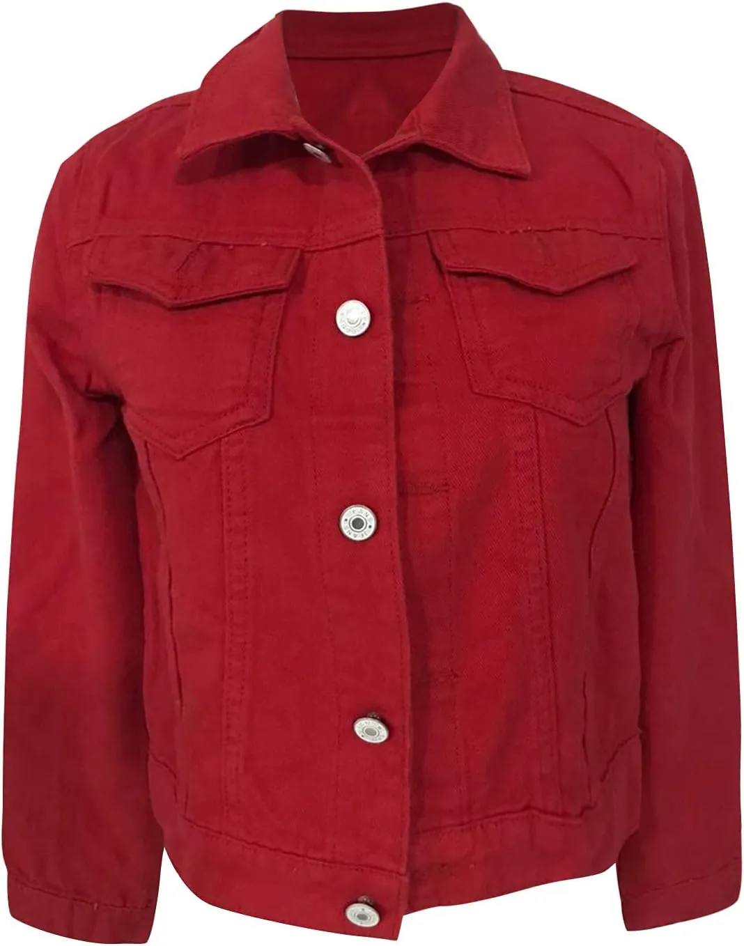 SERYU Jean Jacket for Women Ripped Puff Sleeve Frayed Slim Denim Crop Top Cropped Jean Jacket
