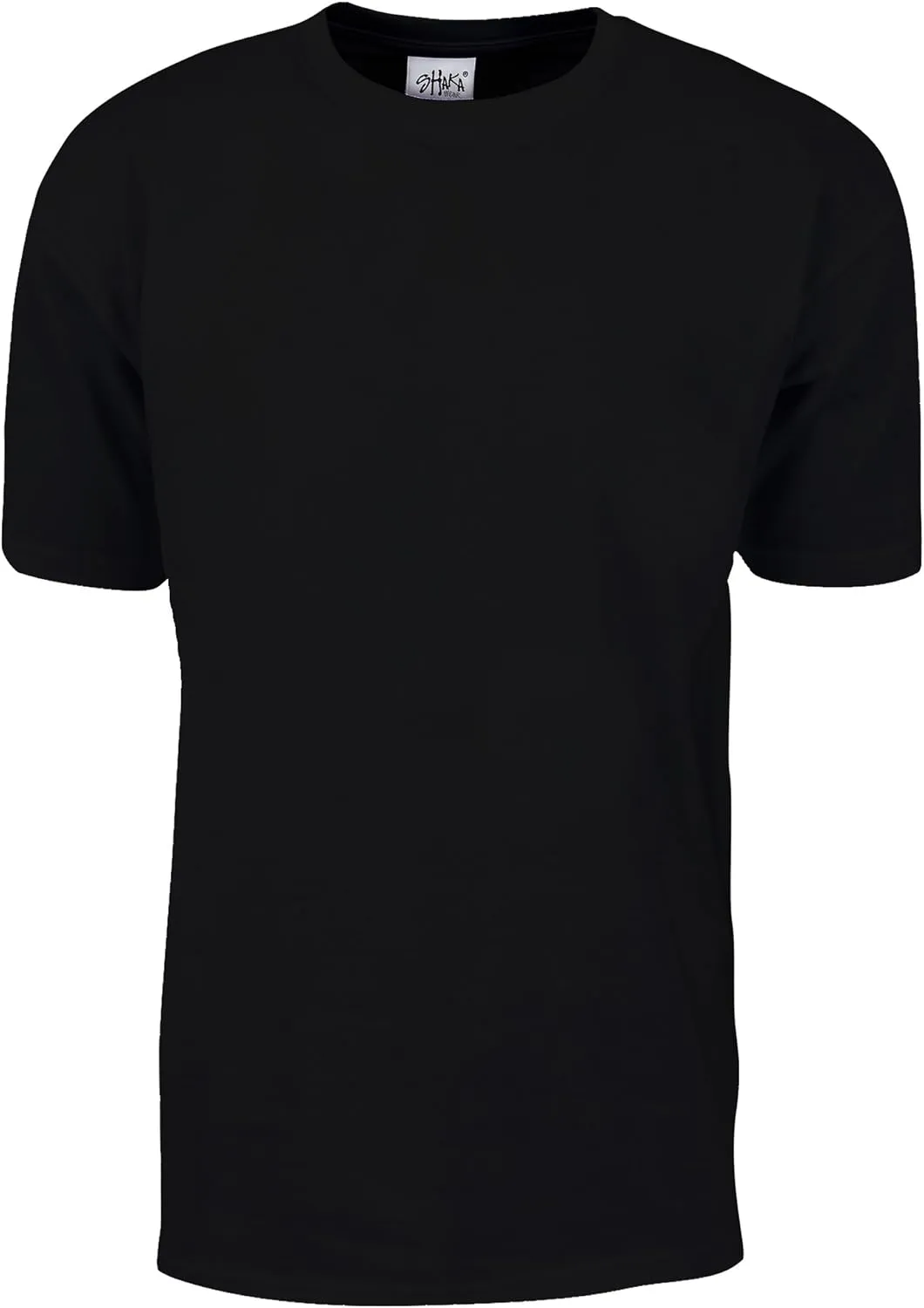 Shaka Wear Men's T Shirt – Max Heavyweight Cotton Short Sleeve Crew Neck Plain Tee Top Tshirts Regular Big Tall Size S-7XL