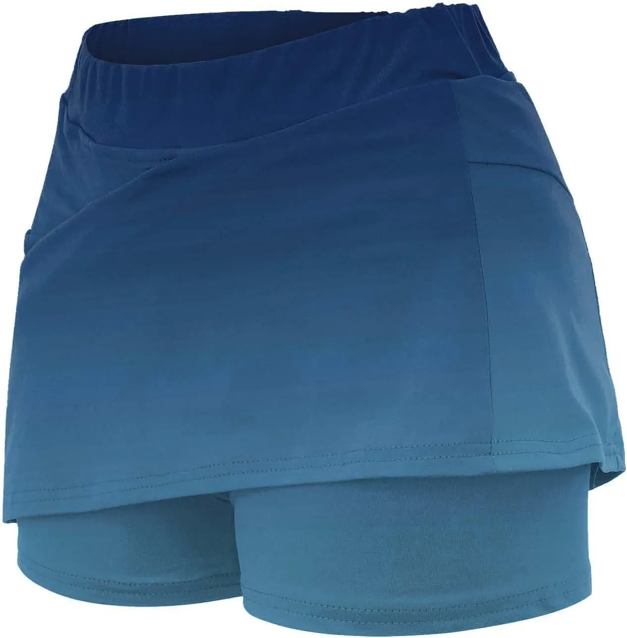 Skorts Skirts for Women Dressy High Waist Tummy Control Skirts Sports Workout Casual Loose Clothes with Pockets